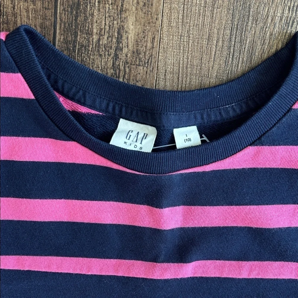 Striped Pink and Blue Kids jersey Dress